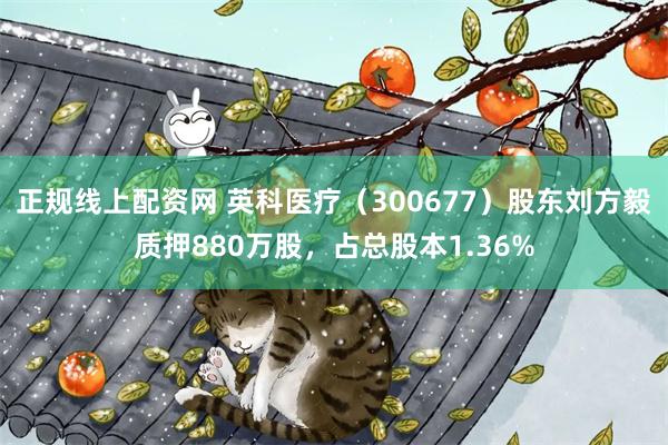 正规线上配资网 英科医疗（300677）股东刘方毅质押880万股，占总股本1.36%