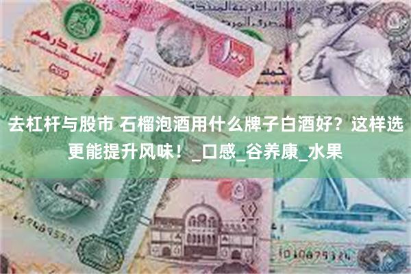 去杠杆与股市 石榴泡酒用什么牌子白酒好？这样选更能提升风味！_口感_谷养康_水果